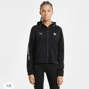 389 Puma BMW Motorsport Zip Hoodie Black XL Full Zip Jacket Racing Logo